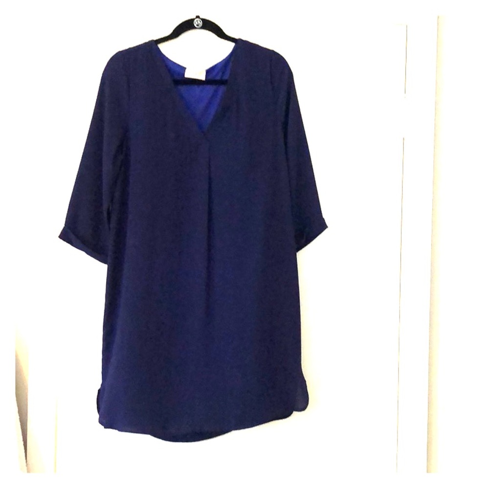 Navy mini dress